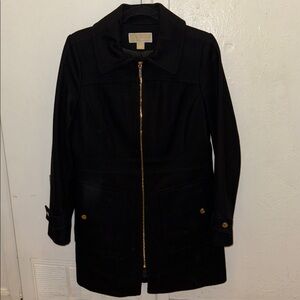 Michaels Black Jacket with Gold Zipper